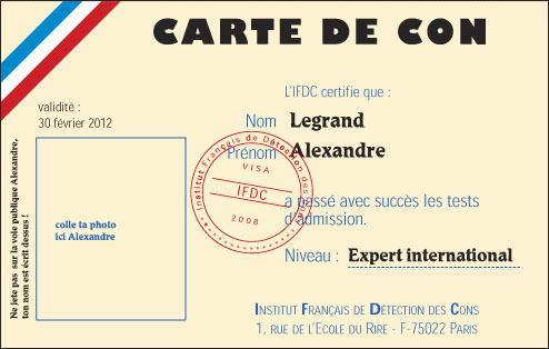 carte de con